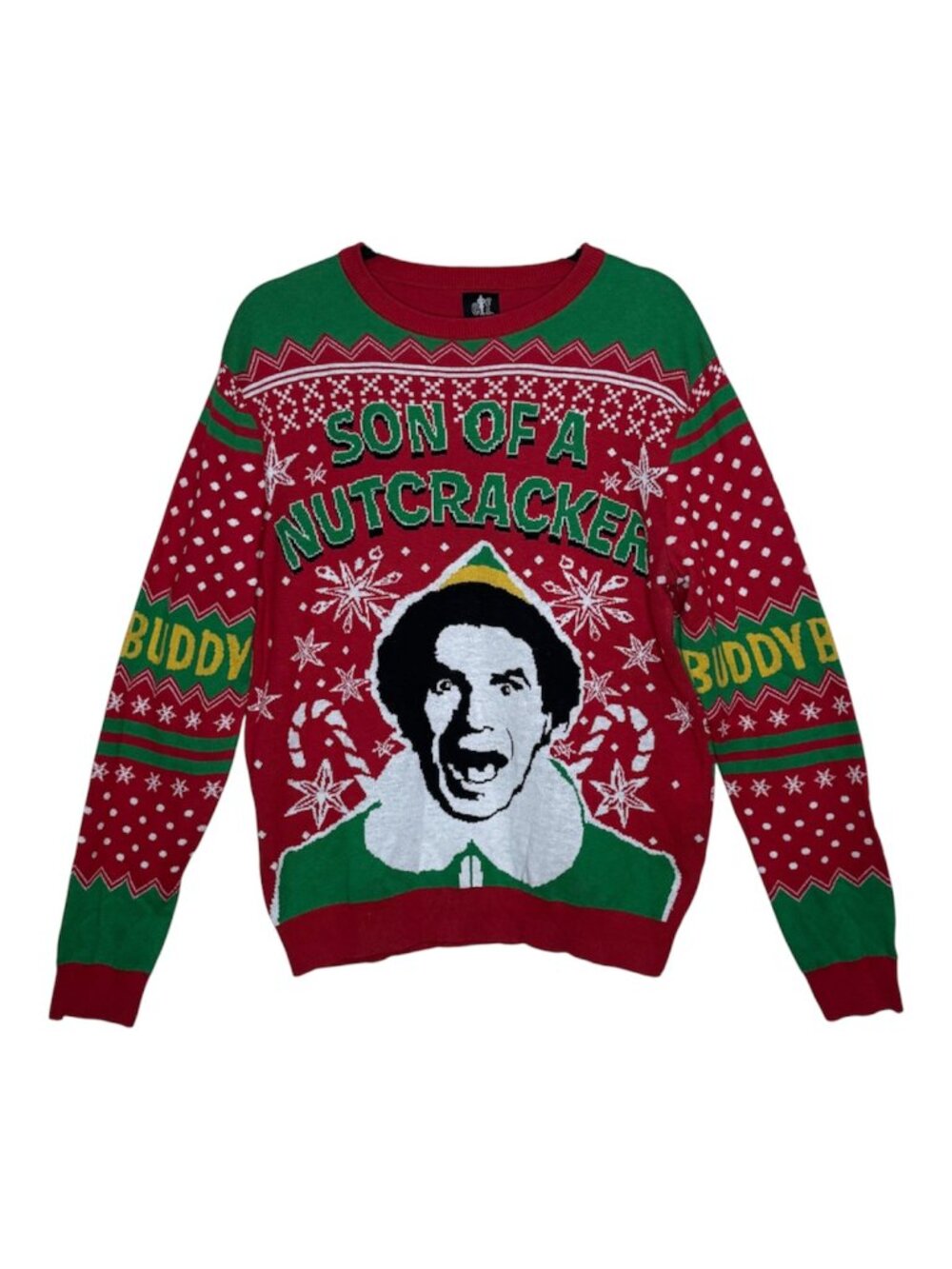 Elf Official Men’s “Son of a Nutcracker” Ugly Christmas Sweater